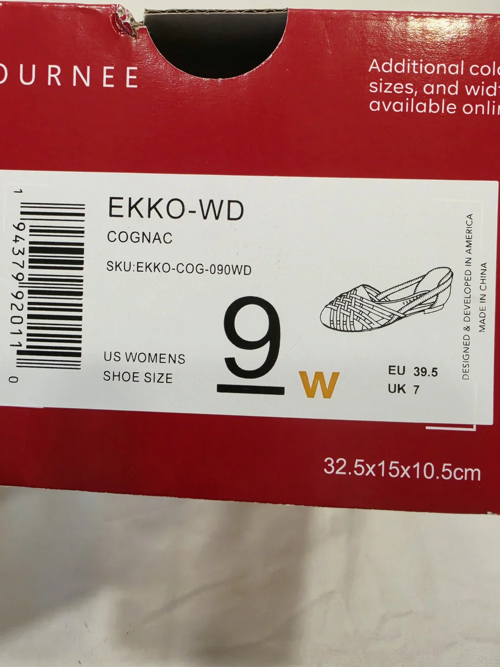 Journee Collection Ekko Women's Tan Woven Slingback Flats US Wide Size 9